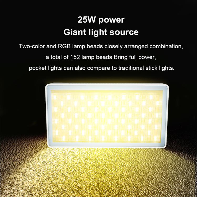 Mamen 25W Full-Color RGB Camera Outdoor Live Streaming Fill Light, 25R
