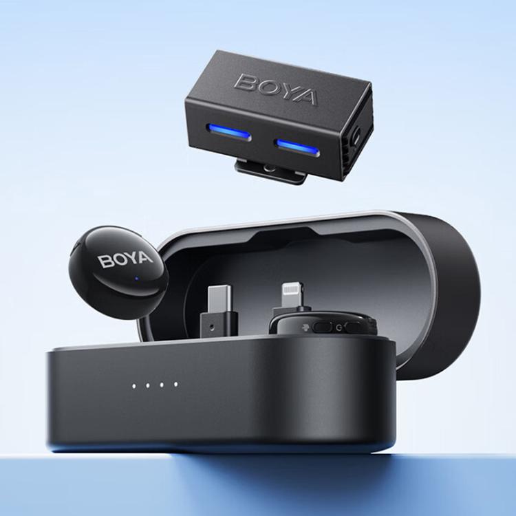 Button Wireless Lapel Microphone AI Noise Reduction With Hi-Fi Sound Quality Mobile Live Streaming Microphone, BOYA LINK3-02 Type-C, BOYA LINK3-01 Type-C+8 Pin