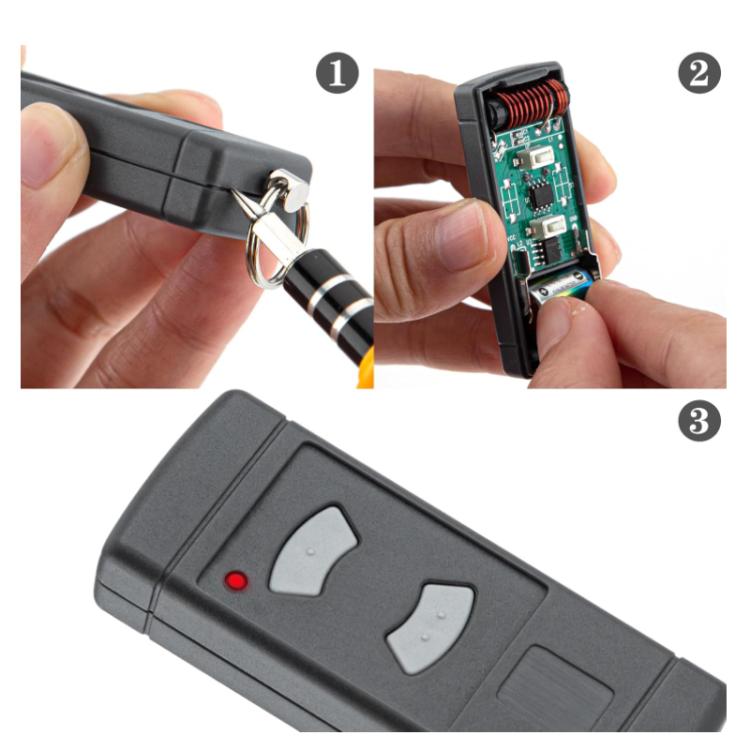For HORMANN HSE 2/4 2-button 40.685MHz Garage Door Remote Control, 2-Button 40.685MHz