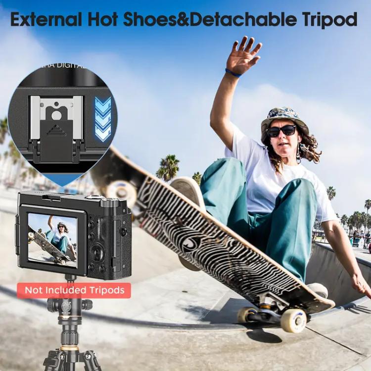 DC101 HD Retro Digital Camcorder Camera Portable Micro DSLR Camera, Single Camera, With 32G Memory Card, With 64G Memory Card, With 128G Memory Card