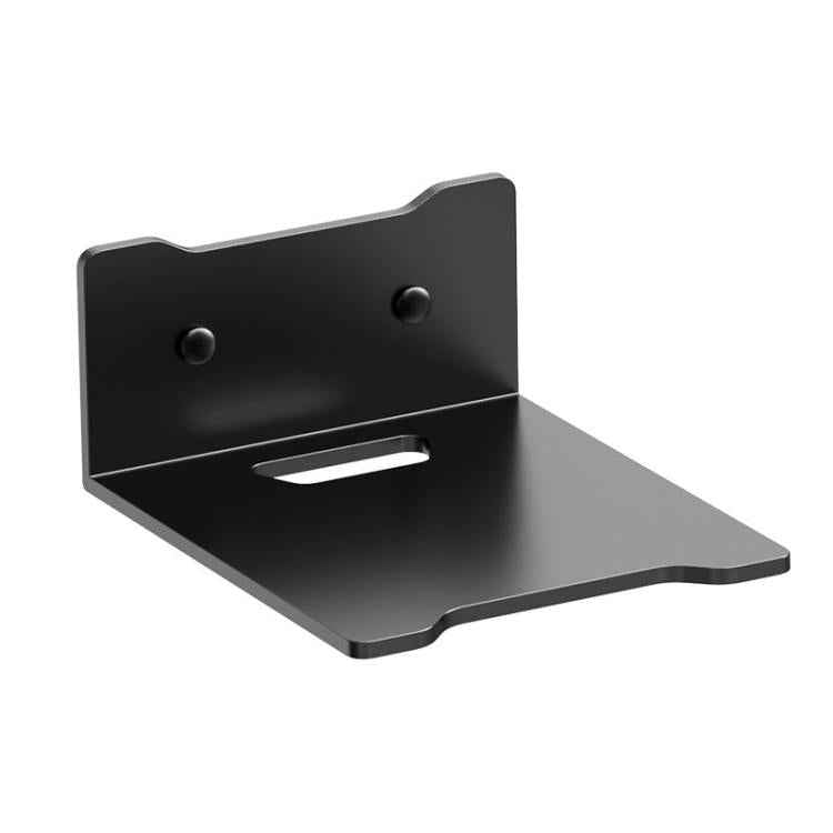 No Drill Wall Mount Shelf Carbon Steel Organizer for Projector, Camera, Router, TV Set-Top Box with Cable Hole Design, Small Black, Medium Black, Large Black, Small White, Medium White, Large White