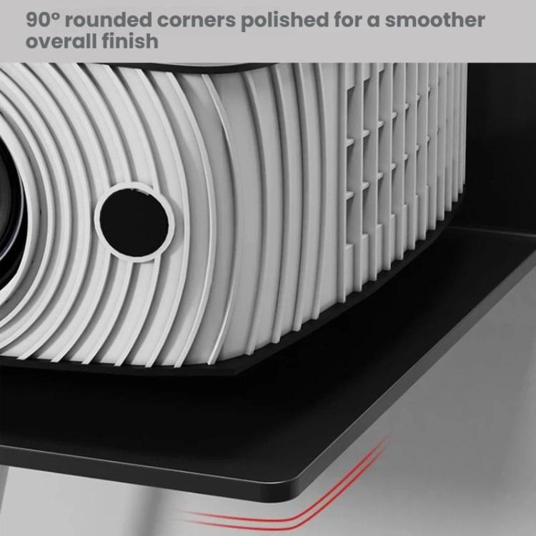 No Drill Wall Mount Shelf Carbon Steel Organizer for Projector, Camera, Router, TV Set-Top Box with Cable Hole Design, Small Black, Medium Black, Large Black, Small White, Medium White, Large White