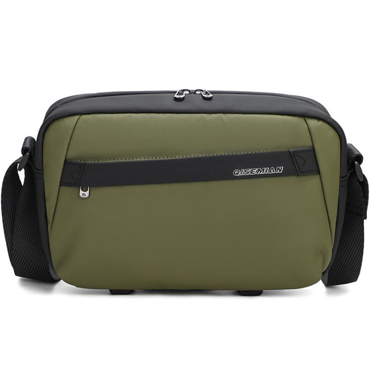 QISEMIAN Men Messenger Camera Bag Water-Resistant DSLR Photography Sling Bag With Removable Dividers & Tripod Mount