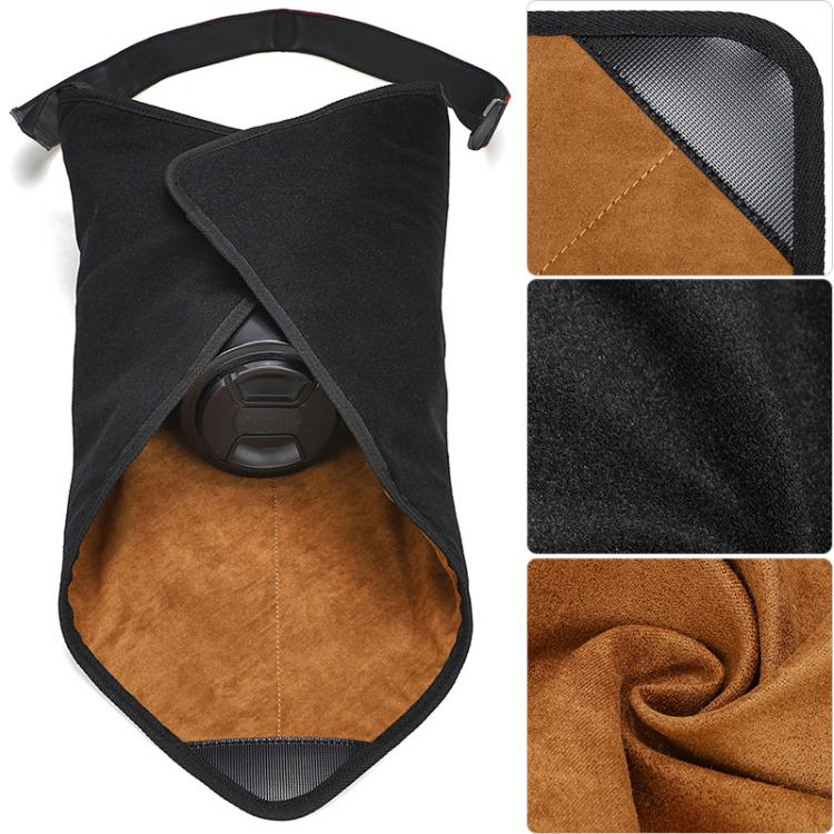 Multipurpose Camera Wrap Cloth Self-Adhesive Storage Bag For Lenses, Gimbals & Tablet Devices, L Brown, L Khaki, L Cyan, S Brown, S Khaki, S Cyan