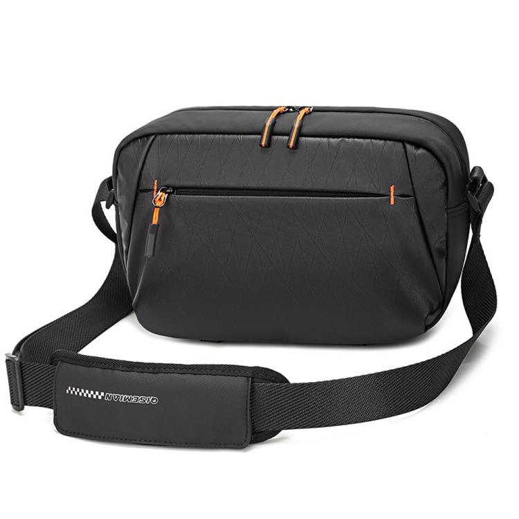 QISEMIAN XK110 Men Messenger Camera Bag Water-Resistant DSLR Photography Sling Bag With Removable Dividers & Tripod Mount