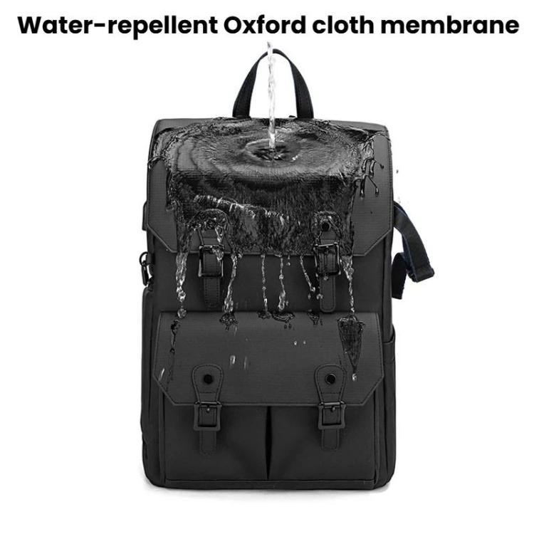 AK818 Waterproof Anti-Theft Dual-Shoulder Camera Bag Large-Capacity Photography Backpack