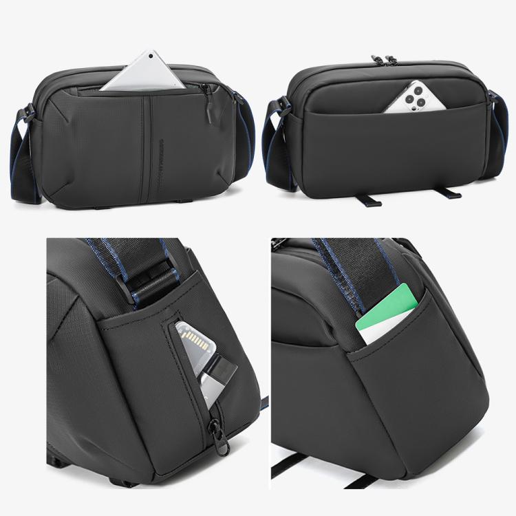 QISEMIAN Men Single Shoulder Camera Bag with Built-in Removable Dividers for Digital Equipment