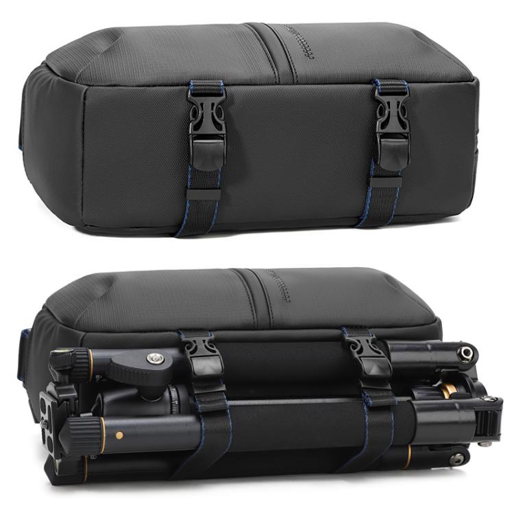 QISEMIAN Men Single Shoulder Camera Bag with Built-in Removable Dividers for Digital Equipment