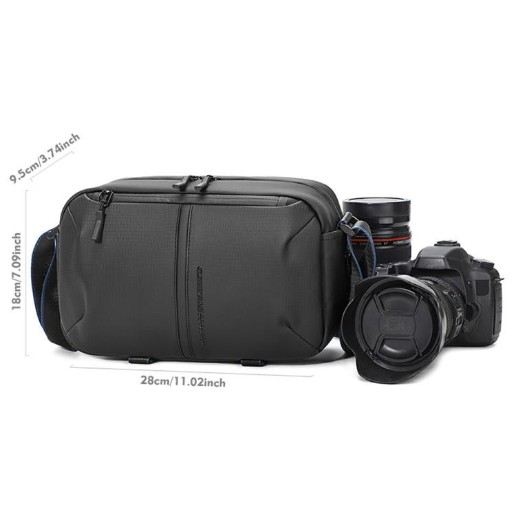 QISEMIAN Men Single Shoulder Camera Bag with Built-in Removable Dividers for Digital Equipment