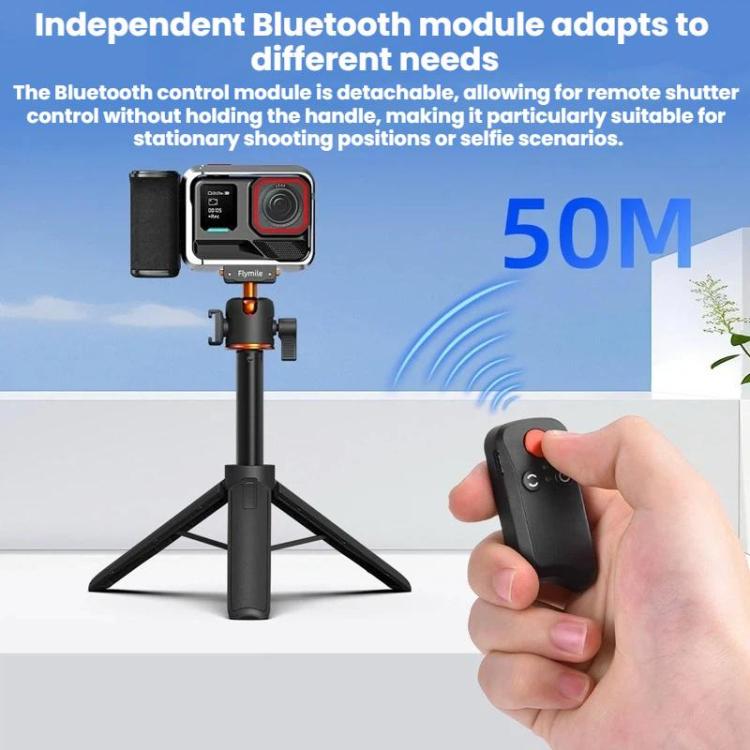 For Insta360 Ace Pro / 2 / X5 Flymile Magnetic Quick-Release Action Camera Street Shooting Handle