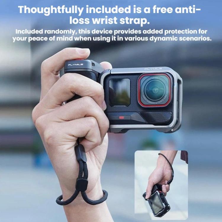 For Insta360 Ace Pro / 2 / X5 Flymile Magnetic Quick-Release Action Camera Street Shooting Handle