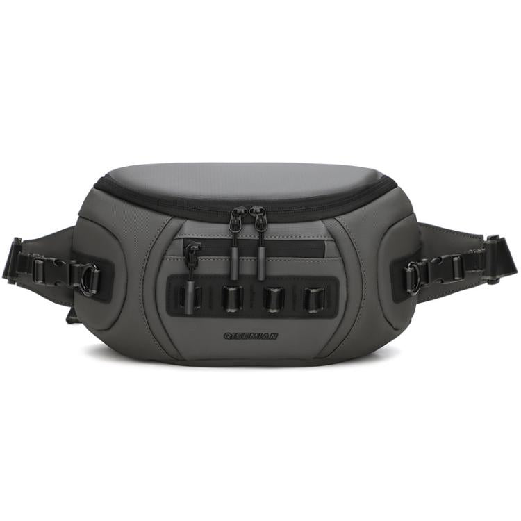 QISEMIAN Chest Shoulder Camera Bag For Men with Removable Dividers Urban Commute Messenger Bag