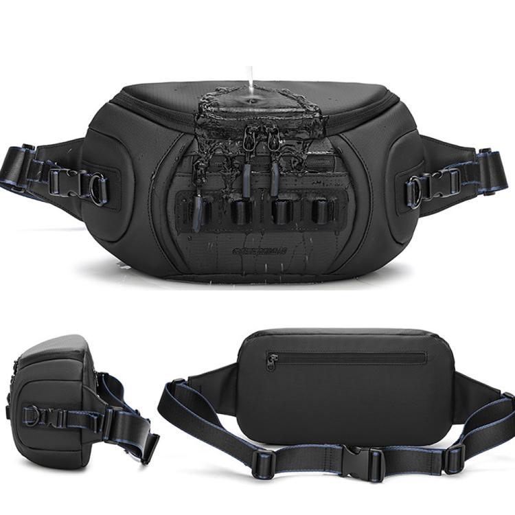 QISEMIAN Chest Shoulder Camera Bag For Men with Removable Dividers Urban Commute Messenger Bag