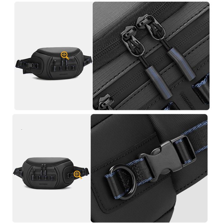QISEMIAN Chest Shoulder Camera Bag For Men with Removable Dividers Urban Commute Messenger Bag