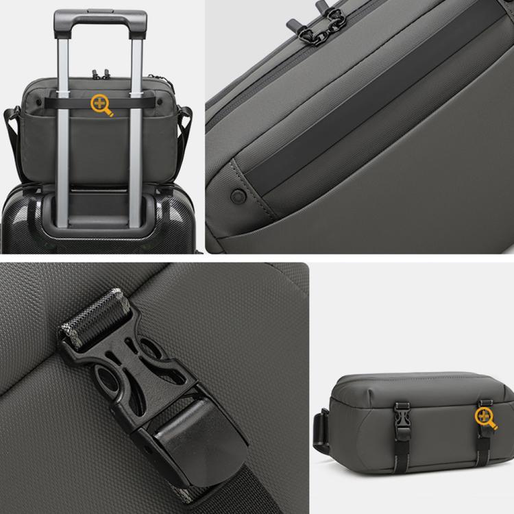 QISEMIAN All-in-One Mens Photography Sling Bag with Removable Camera Insert & Tripod Holder