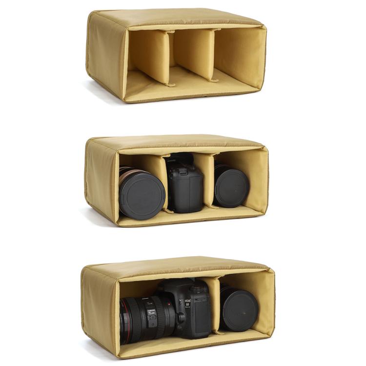 Protective Camera Insert With Movable Dividers For DSLR/Mirrorless Cameras, Fits Into Backpacks & Messenger Bags