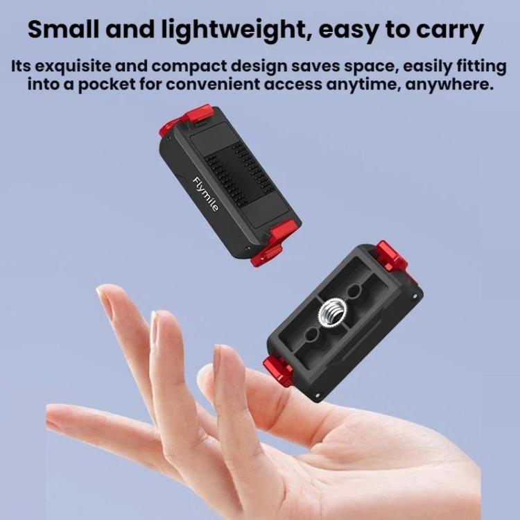 For DJI Osmo Action 3 / 4 / 5 Pro Flymile Magnetic Quick-Release Expansion Adapter Base, For DJI Osmo Action 3 / 4 / 5 Pro