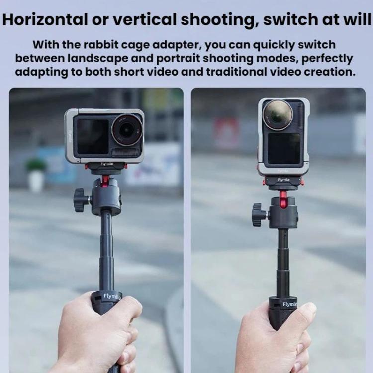 For DJI Osmo Action 3 / 4 / 5 Pro Flymile Magnetic Quick-Release Expansion Adapter Base, For DJI Osmo Action 3 / 4 / 5 Pro