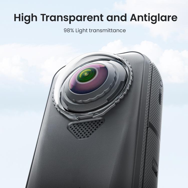 For Insta360 X4 Air AMagisn Standard Lens Guards Snap-On Protective Glass Lens Protector Replacement Accessory