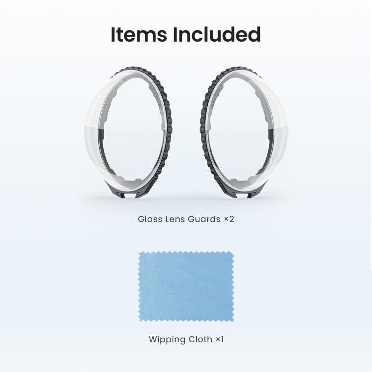 For Insta360 X4 Air AMagisn Standard Lens Guards Snap-On Protective Glass Lens Protector Replacement Accessory