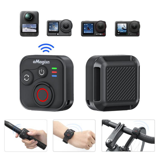 aMagisn Bluetooth Remote Shutter for DJI Osmo Action 6/Action 5 Pro/Action 4/Osmo 360, AA28