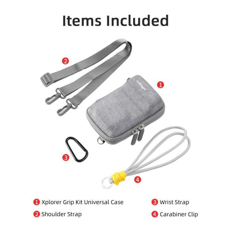 aMagisn Universal Case Bag For Action Camera Street Photography Grip Kit With Shoulder Strap