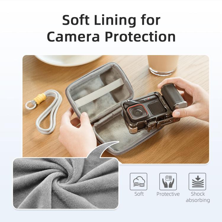 aMagisn Universal Case Bag For Action Camera Street Photography Grip Kit With Shoulder Strap