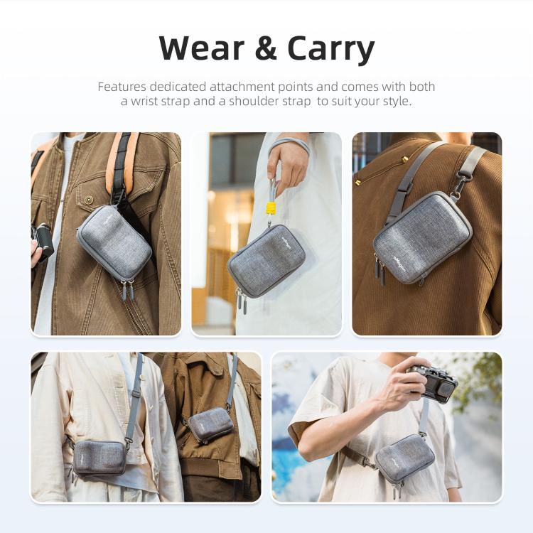 aMagisn Universal Case Bag For Action Camera Street Photography Grip Kit With Shoulder Strap