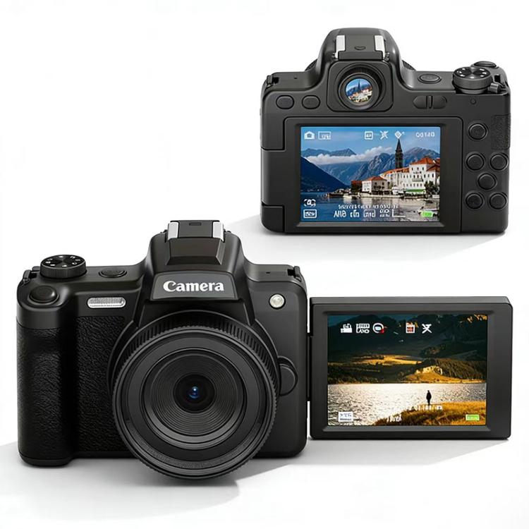 HD Retro Digital Camcorder Camera Portable Micro DSLR Camera, DC101 + Microphone, DC101 + Fill Light, DC101 + Microphone + Fill Light