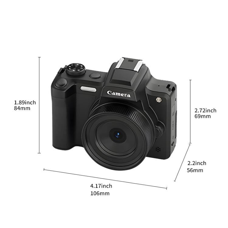 HD Retro Digital Camcorder Camera Portable Micro DSLR Camera, DC101 + Microphone, DC101 + Fill Light, DC101 + Microphone + Fill Light