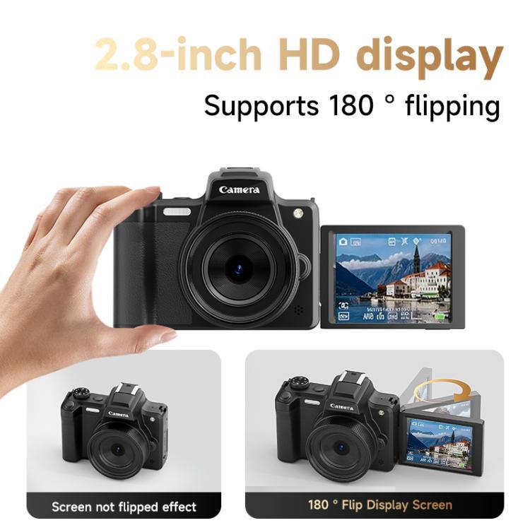 HD Retro Digital Camcorder Camera Portable Micro DSLR Camera, DC101 + Microphone, DC101 + Fill Light, DC101 + Microphone + Fill Light