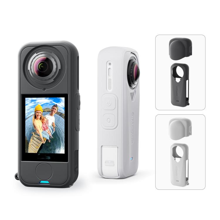 For Insta360 X4 Air Camera, aMagisn Silicone Case Black, aMagisn Silicone Case Gray, aMagisn Silicone Case & Lens Cap Black, aMagisn Silicone Case & Lens Cap Gray