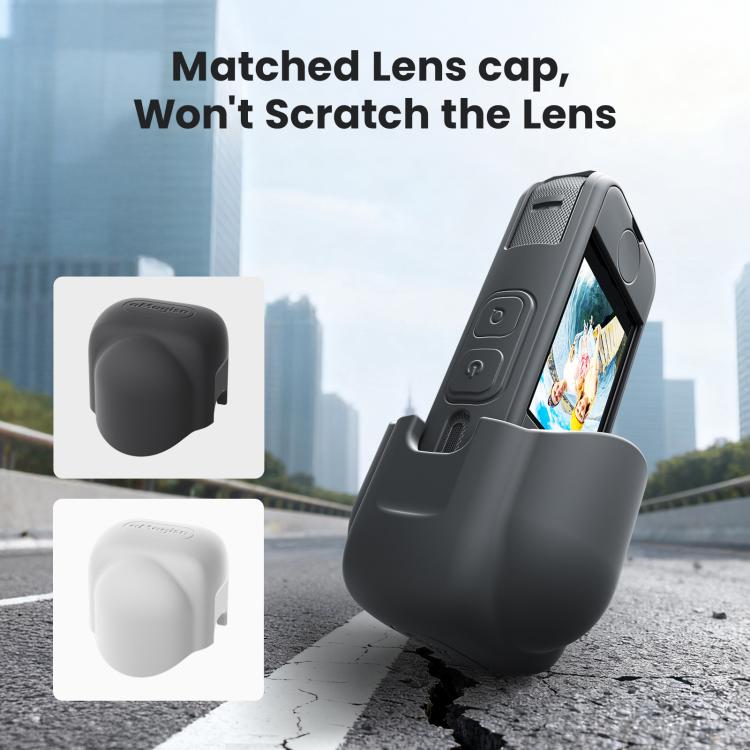 For Insta360 X4 Air Camera, aMagisn Silicone Case Black, aMagisn Silicone Case Gray, aMagisn Silicone Case & Lens Cap Black, aMagisn Silicone Case & Lens Cap Gray