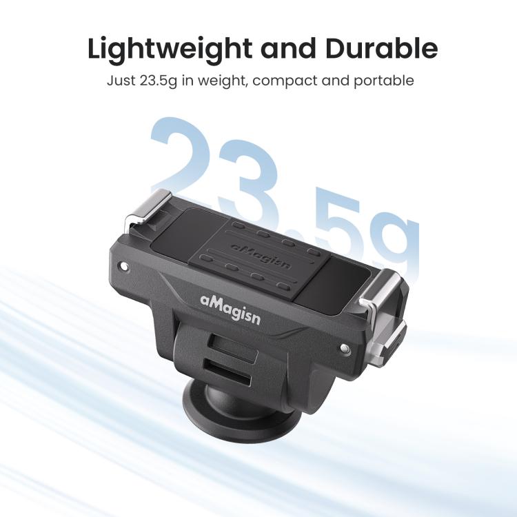 AMagisn Adjustable Quick Release Adapter For DJI Osmo 360/Action 5 Pro/4/3 - 4-Level Fast Perspective Switch, PD15