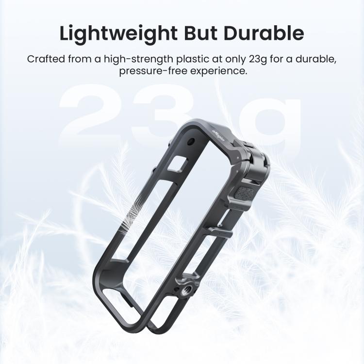 For Insta360 X4 Air AMagisn Camera Cage Plastic Expansion Frame With Windproof Foam