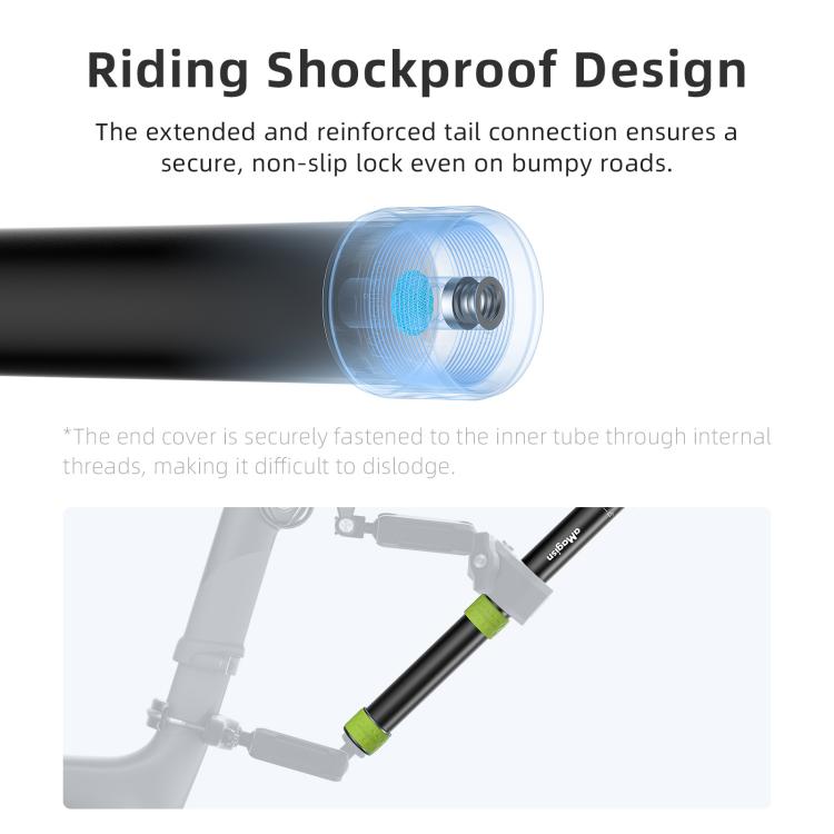 aMagisn 1.1m Aluminum Telescopic Selfie Stick for Cycling Photography Camera Monopod, Only Stick, With Trekking Pole Tip
