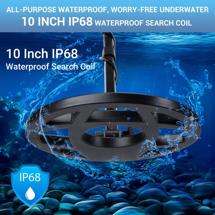Goint MD6012 Outdoor Waterproof Metal Detector High-Precision Treasure Hunting Device, MD6012