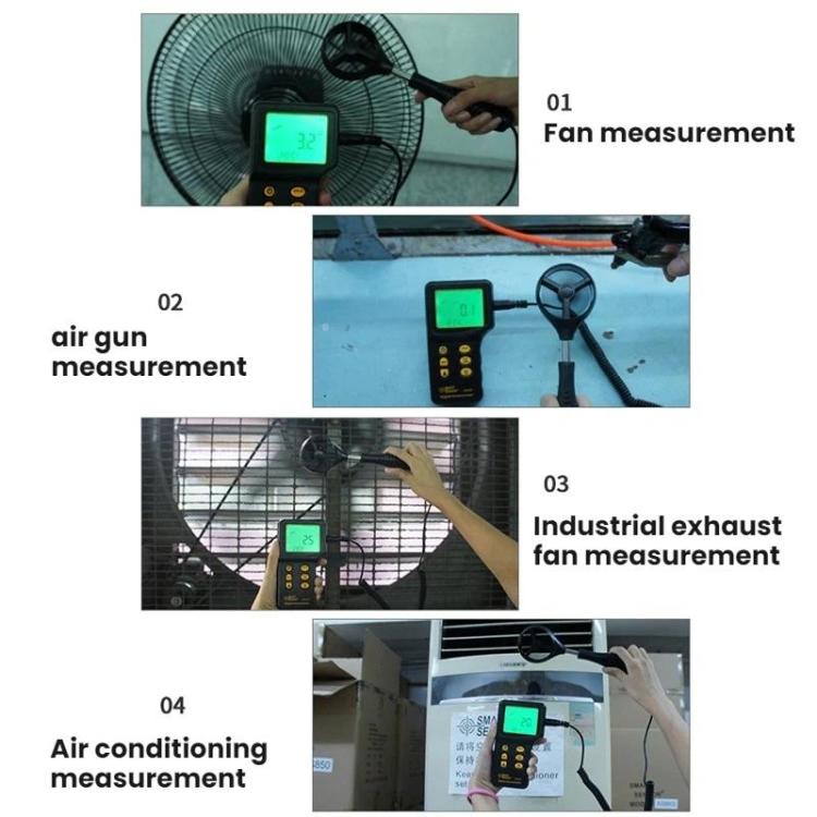SMART SENSOR Anemometer With Carrying Toolbox, SmartSensor AR836+