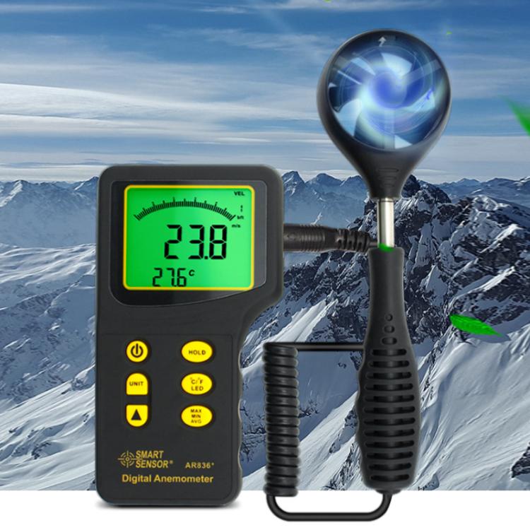 SMART SENSOR Anemometer With Carrying Toolbox, SmartSensor AR836+