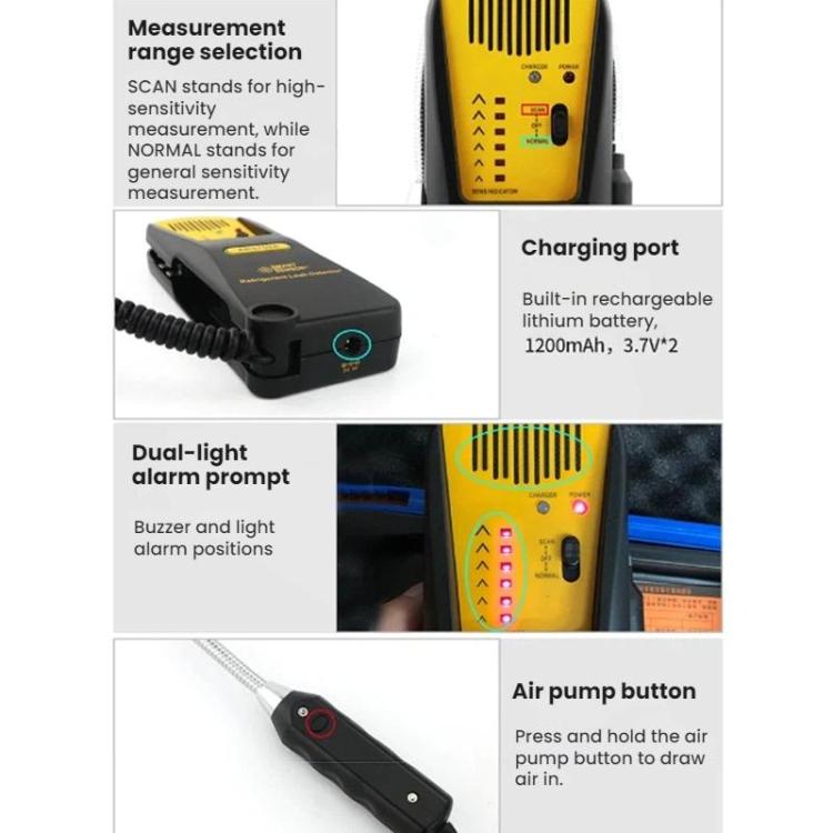 SMART SENSOR Air Conditioning Refrigerant Gas Leak Detector, SMART SENSOR AR5750A