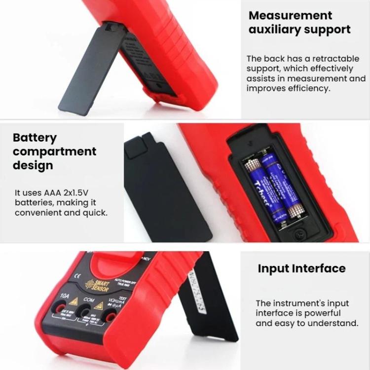 SMART SENSOR High-Precision Multifunctional Portable Automatic Digital Multimeter, ST833A