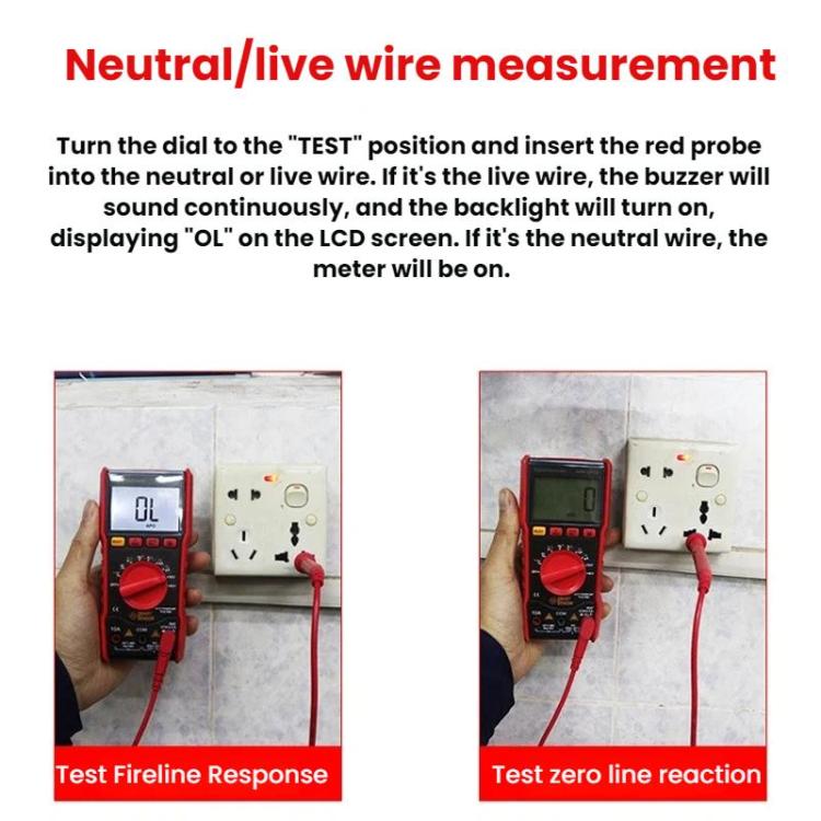 SMART SENSOR High-Precision Multifunctional Portable Automatic Digital Multimeter, ST833A