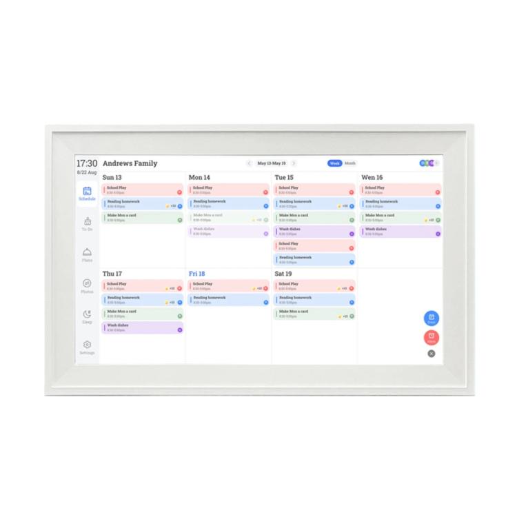 10.1-Inch WiFi Smart Digital Calendar Frame Planner Touchscreen Display With App Control, EU Plug, US Plug, UK Plug, AU Plug