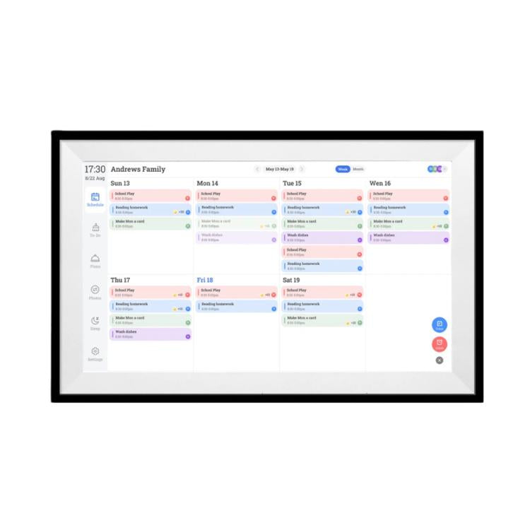 10.1-Inch WiFi Smart Digital Calendar Frame Planner Touchscreen Display With App Control, EU Plug, US Plug, UK Plug, AU Plug