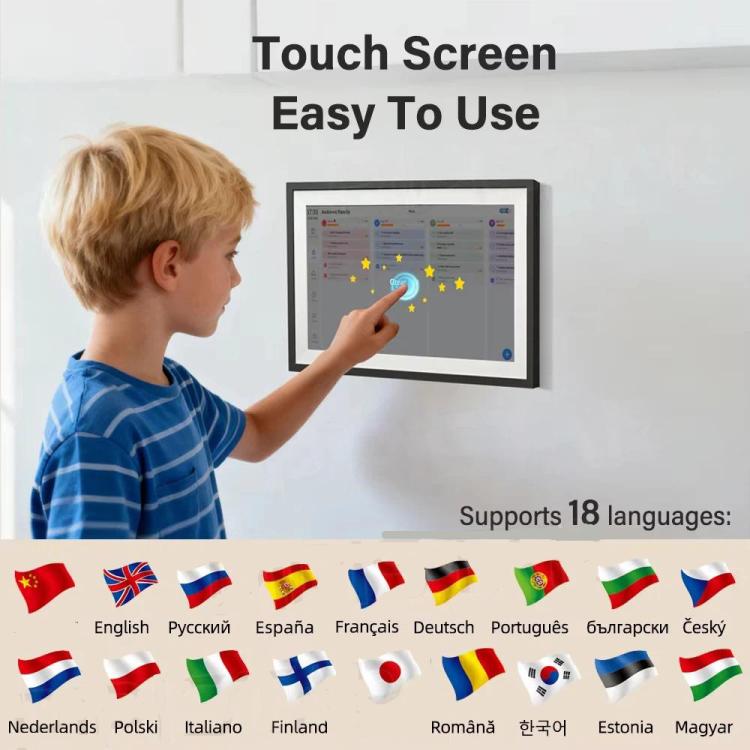 10.1-Inch WiFi Smart Digital Calendar Frame Planner Touchscreen Display With App Control, EU Plug, US Plug, UK Plug, AU Plug