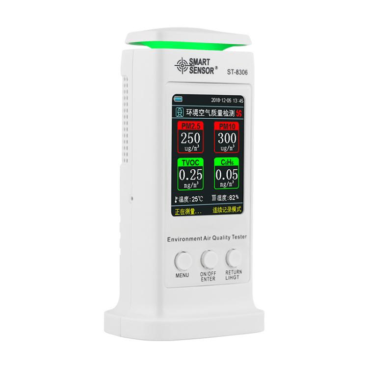 SMART SENSOR Rechargeable Formaldehyde Environmental Air Quality Alarm Detector, ST8306