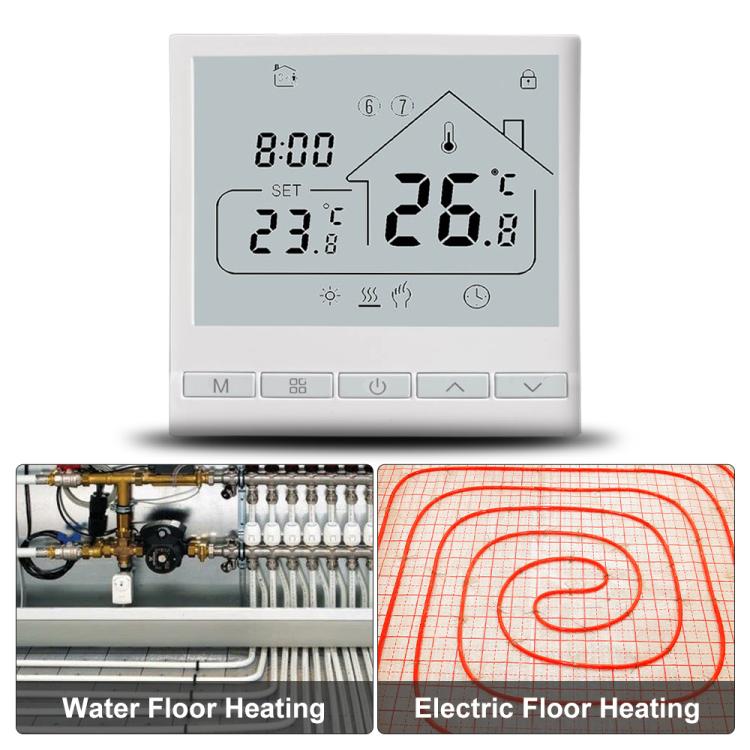 WIFI Floor Thermostat Support Tuya Smart Home App Remote Control Underfloor Heating Temperature Regulator, 220V 16A, 220V 3A