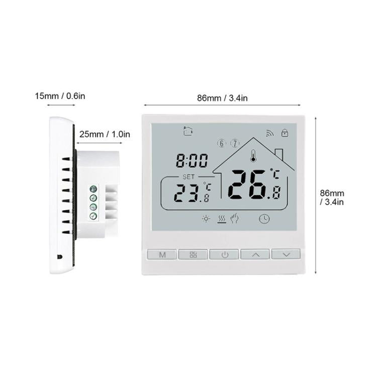 WIFI Floor Thermostat Support Tuya Smart Home App Remote Control Underfloor Heating Temperature Regulator, 220V 16A, 220V 3A