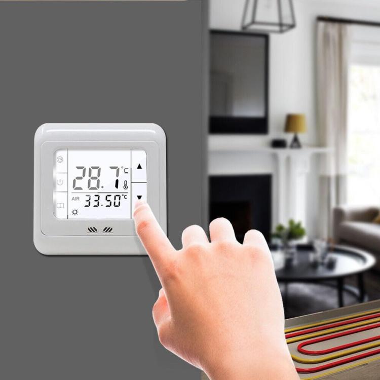 16A Floor Thermostat Underfloor Heating Temperature Regulator, No WiFi, WiFi Version