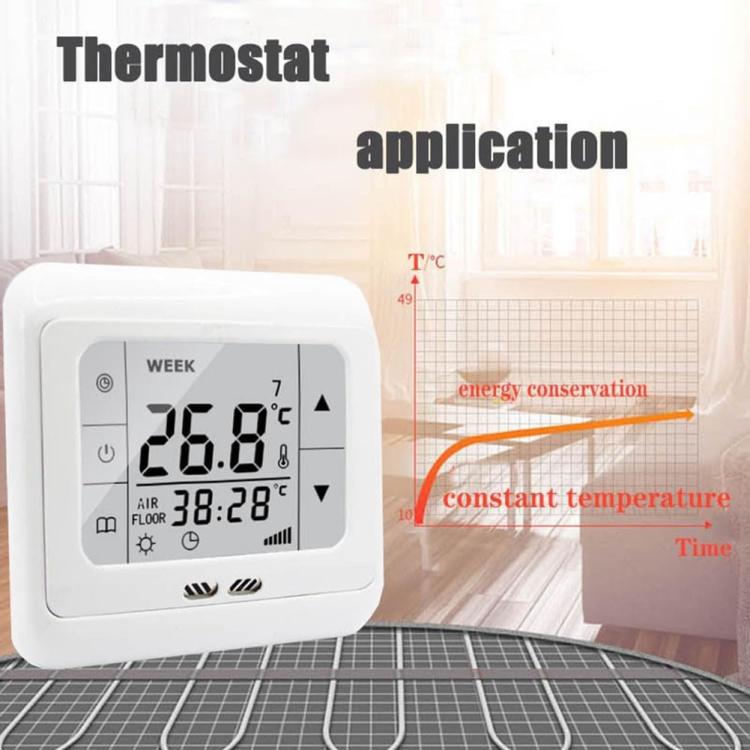 16A Floor Thermostat Underfloor Heating Temperature Regulator, No WiFi, WiFi Version